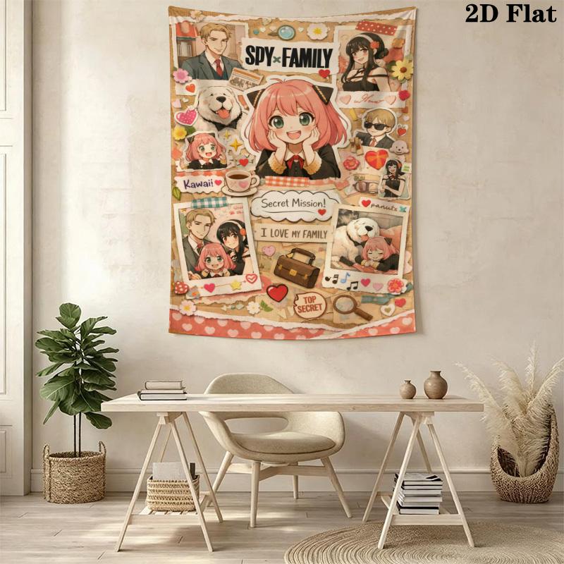 Anya Dog Tapestry Tapestry Wallmounted Background Cloth Work Of Art Atmospheric Background Cloth Home Decor