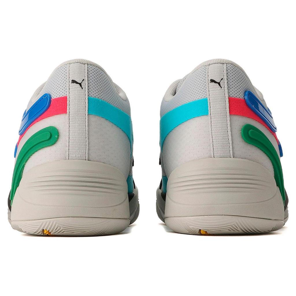 Puma Trc Blaze Round Toe Comfortable Shock Absorbing Non-Slip Wear-Resistant Low-Top Basketball Shoes Unisex Sneaker Gray Black Blue 376582-09