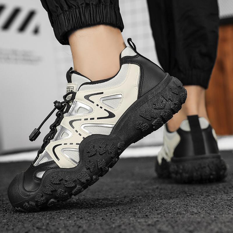 Outdoor Men's Hiking Shoes Breathable Wear-resistant Men Trekking Walking Hunting Sneakers Lightweight Work Men's Casual Shoes