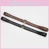 Versatile Leather Pu Alphabet Belt With Metal Closure For Women Use Casual