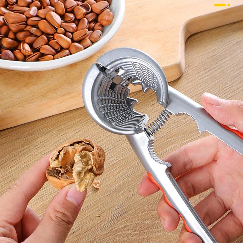 Multifunctional Alloy Nut Opener for Walnuts, Chestnuts, Hazelnuts, and Pine Nuts