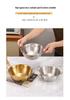 Korean Style Stainless Steel Snack Bowl with Handles for Rice Wine, Salad, Hot Pot Sauce, French Fries, or Fruit