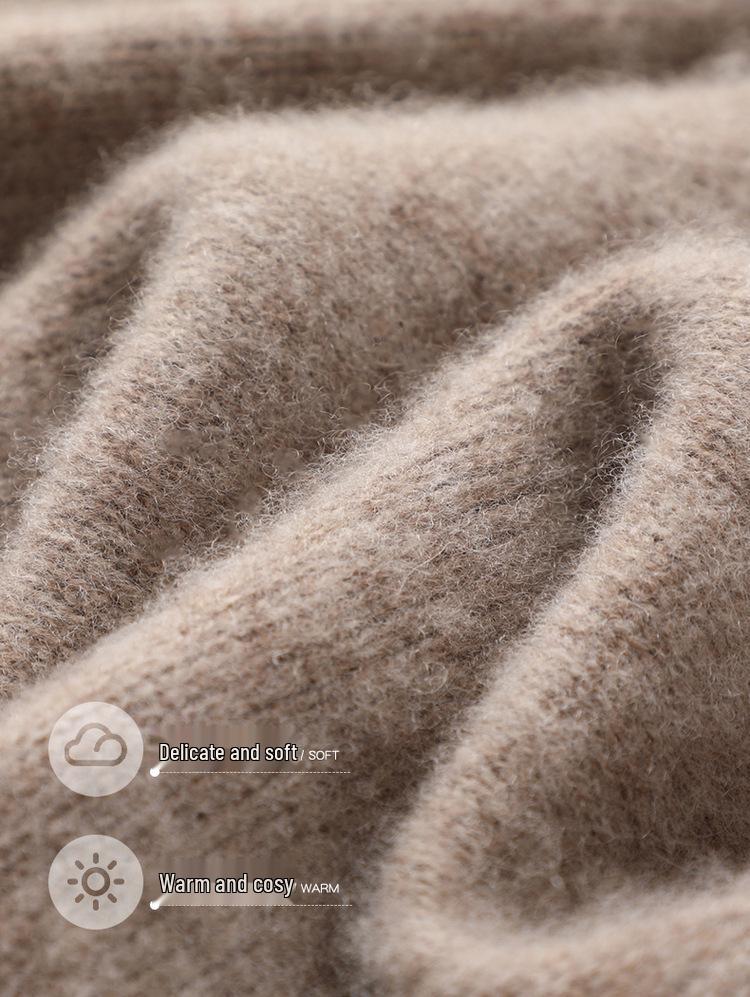 Women's Slimming Wool Sweater - Chinese Style Button-Up, Half-High Collar, Long Sleeve Pullover for Autumn/Winter