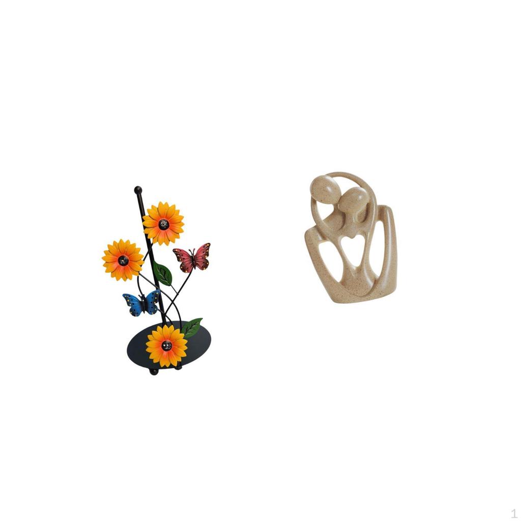 Paper Towel Holder Dispenser with Abstract Couple Non Slip Vertical Tissue Rack Creative
