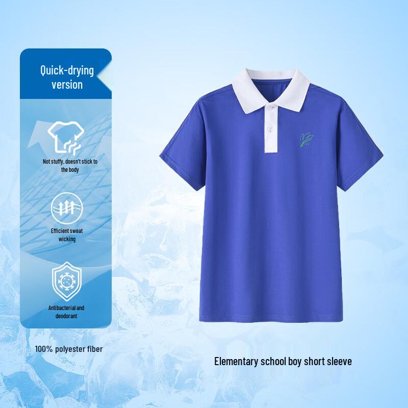 Chuangtong Shenzhen Primary Boys' Quick-Dry School Uniform Short Sleeve