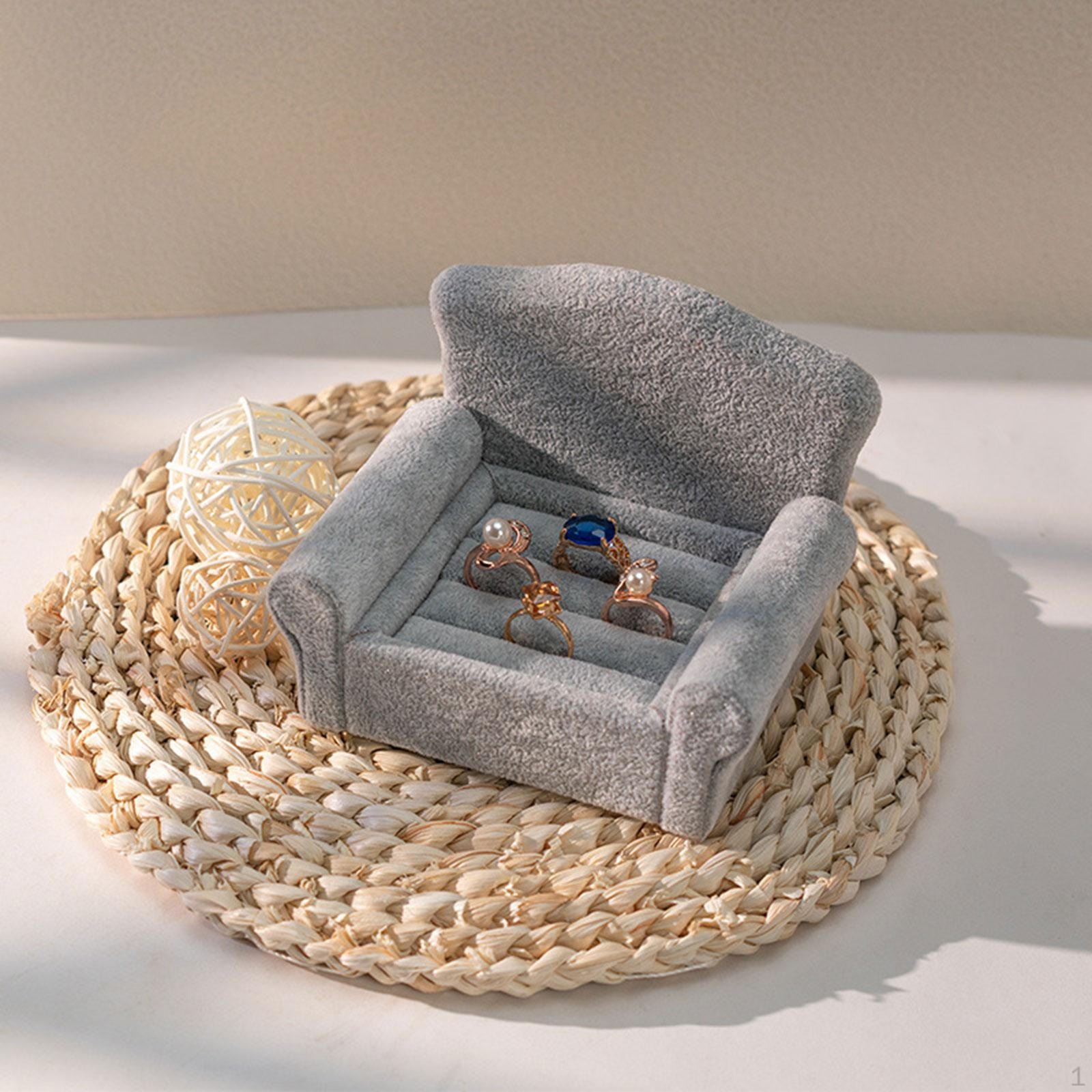 

Display Stand Tray Gift for Women Portable Ears Holder Jewelry Organizer Tabletop Showcase