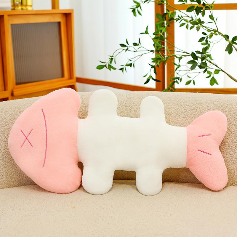Furniture Decor Plush Bone Shape Sofa Pillow With Soft Filling For Living Room Lounge