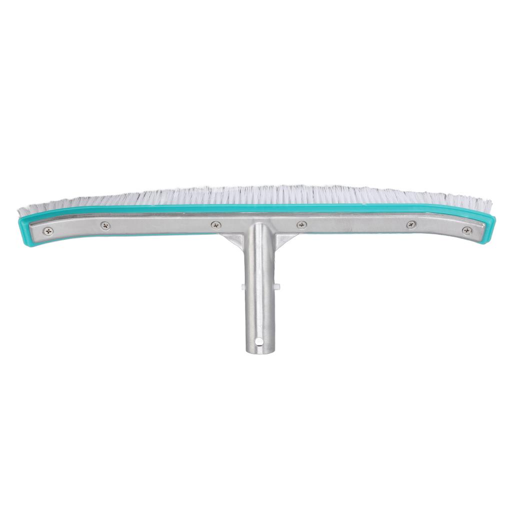18in Swimming Pool Brush Plastic Nylon Stainless Steel Cleaning Tool for Wall Floor Lake Blue