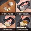 Stainless steel garlic press, manual circular garlic mash, garlic mash, multi-functional household kitchen garlic peeler