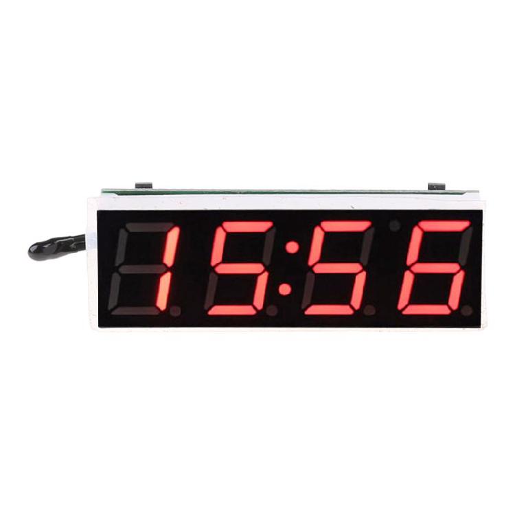 DIY Digital Tube LED Electronic Clock Time Car Thermometer Voltage Meter Monitor