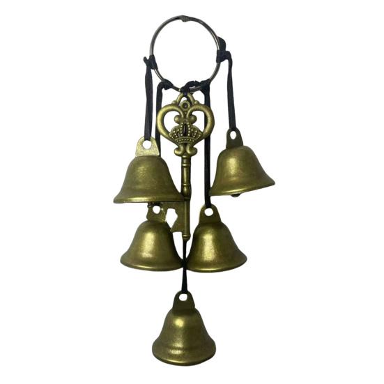 Witch Bells for Door Knob Retro Hanging Wind Chime Wiccan Bell Witchcraft Wind Bell for Protection Halloween Decoration Witch Gifts