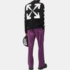 OFF WHITE Sweter z okrągłym dekoltem w ukośne wzory OMHE023C99KNI0011001