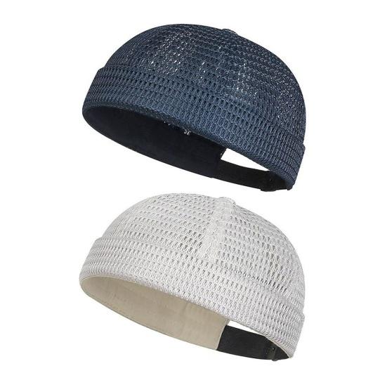 1/2 stk. Herrehat Justerbar Tilpasset Pasform Åndbart Mesh Design Letvægts Foldbar Hip-Hop Stil Sommerkasket Udendørs Aktiviteter Rejsetøj