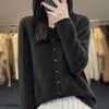 Australian Merino Wool Women's Seamless Hooded Cardigan Sweater