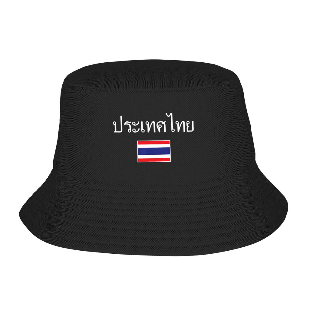 Vintage Thailand Bucket Hat  Hawaii Fisherman Caps Foldable Vacation Sun Hats For Unisex Trendy Printed Cap