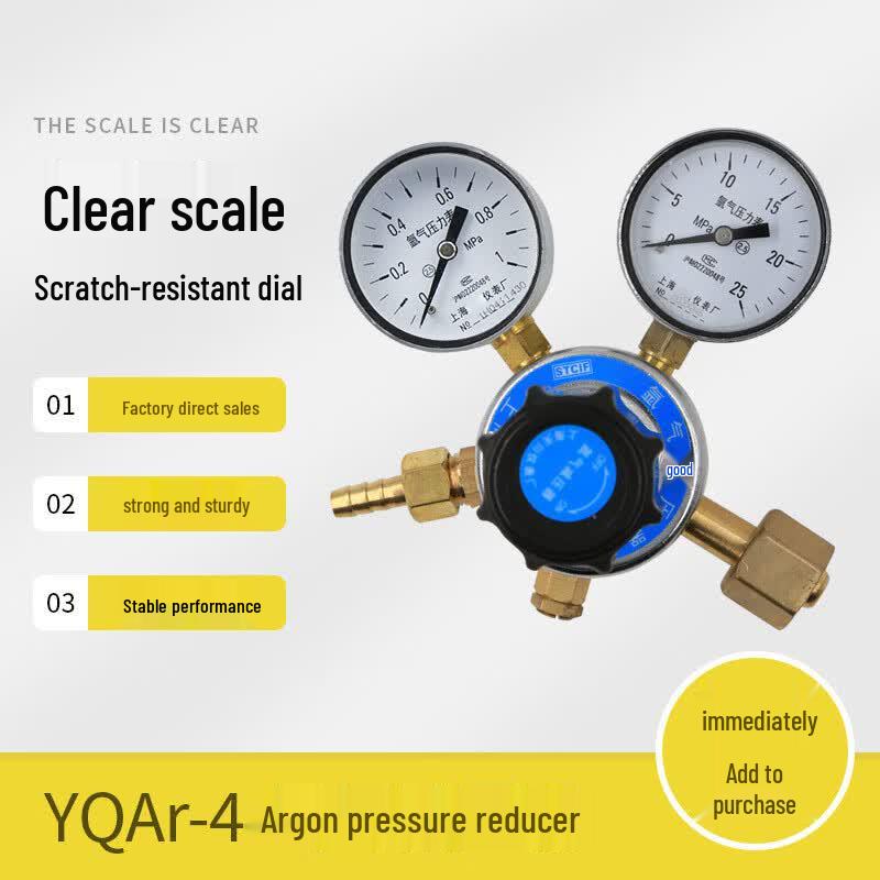 Argon Gas Pressure Regulator with Gauge