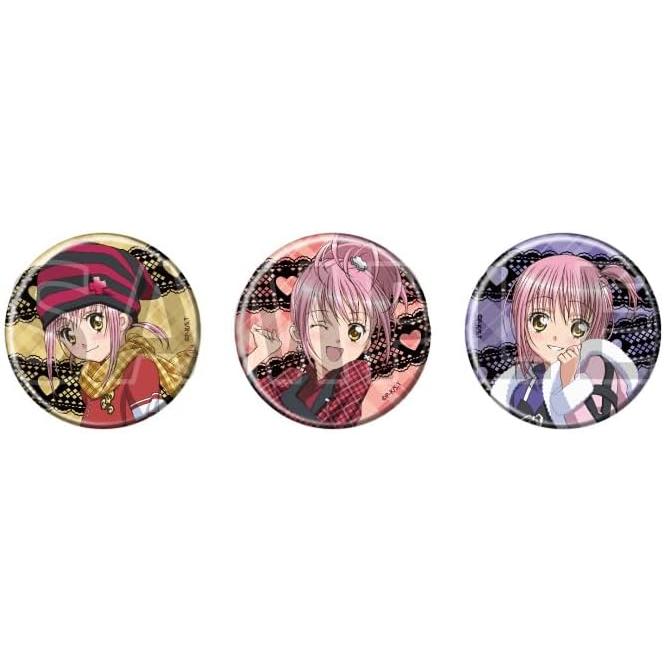 TV Anime  Shugo Chara!  01 Amu Hinamori [Official Illustration] 3-Piece Can Badge Set 57mm