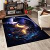 New Product Dreamlike Forest Night Moon Carpet for Living Room Bedroom Bedside Floor Mat Cloakroom Children Play Mat Area Rug