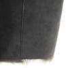 Banana Republic With Real Fur Mouton Coat S Gray Women Used