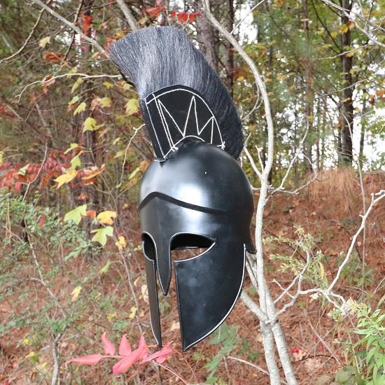 Dark Legionnaire Greek Corinthian Helmet