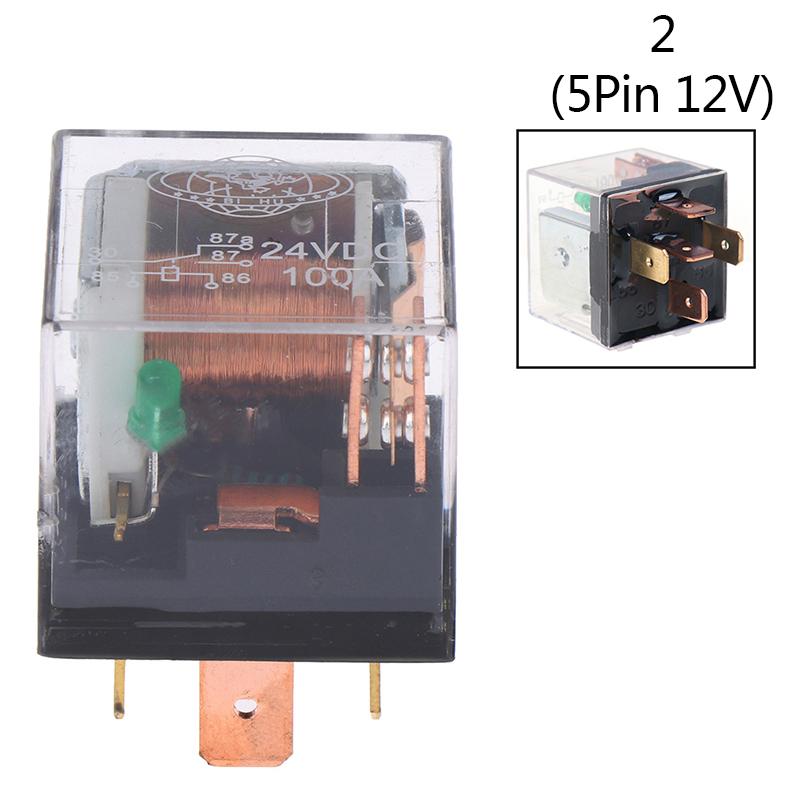 12V/24V 3-Pin 4Pin 5Pin LED Adjustable Car Flasher Flash Relay For Turn Signal Light CF13 80A/100A Automotive Van Boat Relays