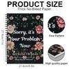 Sorry, It'S Your Problem Now, Because I'M Dead Funny End Of Life Planner For Final Wishes & Arrangements Humorous Notebook