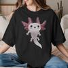 I Axolotl Questions for Unisex Unisex T Shirts Cute Axolotls Vintage Tees Round Neck TShirts 100 Cotton Printed Clothing