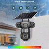 LS VISION V380 Solar 4G Camera Outdoor 12MP 6K Triple Lenses Triple Screens Security Video Monitor Night Vision Waterproof CCTV Cameras