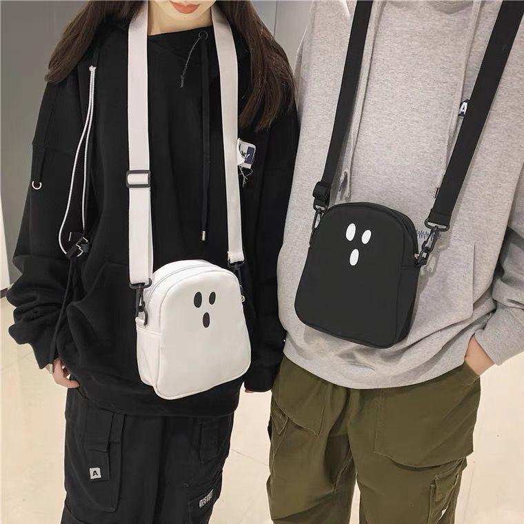 Carto Messenger Bag for Women Youth Sling Shoulder Crossbody Bags Cute Girls Canvas Bag Kawaii Harajuku Casual Female Handbags