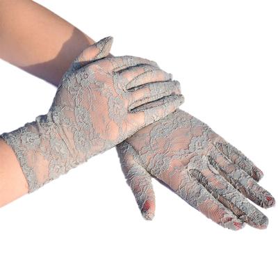 Women's Thin Sun  Gloves Lace Hand Outdoor Travel Gloves