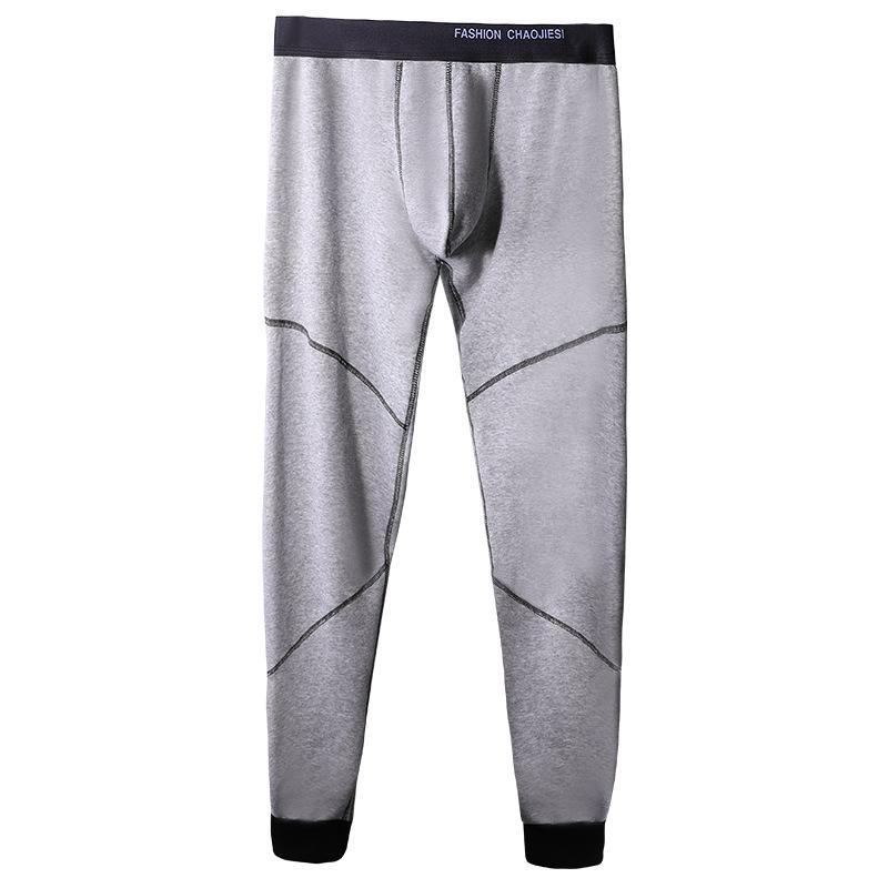 Men's Thickened Fleece Trousers: Warm Winter-Autumn Cotton Wool Tights and Leggings