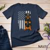 Funny Rottweiler American Flag Dog Art For Men Women Patriot Unisex T-shirt