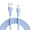Silicone Luminous 120W Fast Charging Data Cable for Huawei, Vivo, Oppo, Apple 15/16, and Android Devices