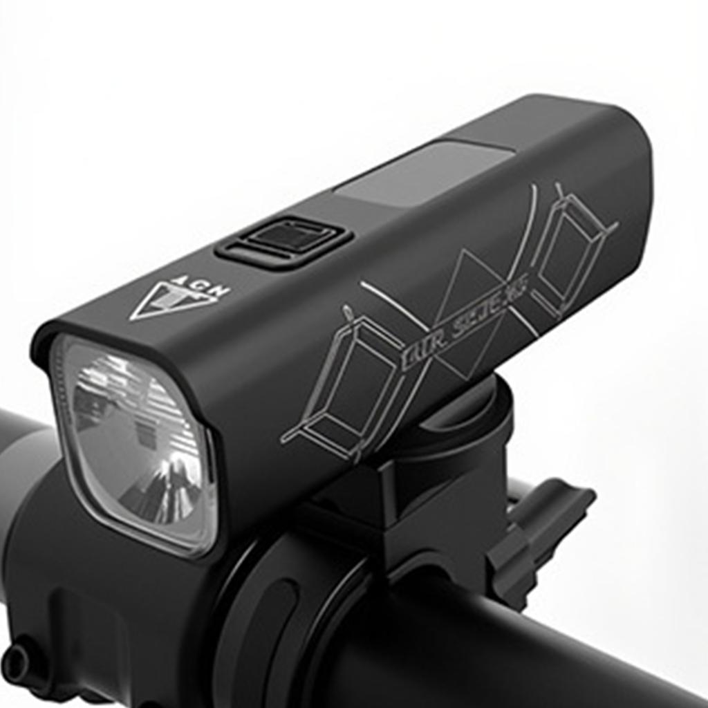 LED Mountain Bike Front Light Type-C Charging Aluminum Alloy Bicycle Lamp Digital Display Bicycles Flashlight for Night Cycling