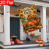2D Flat, 2D Flat Thanksgiving Autumn Truck Pumpkin Sunflower Garden Flag (6)- Outdoor Garden Flag Double-sided Home Decoration Courtyard Decoration Ou