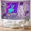 VIKAMA Evil Aliens Mirror Adventure Tapestry Whimsical Style Ideal for Artistic Decoration In Living Rooms and Bedrooms