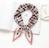 Summer Wrinkled Pleated Silk Scarf Wavy Style Small Square Scarf Scarf Versatile Scarf, Sunscreen Scarf 71 * 71cm