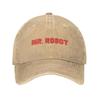 Berretto da Baseball Punk Unisex in Cotone con Logo Mr Robot per Adulti FSociety Hacker Regolabile Cappellino da Papà Donna Unisex Protezione Solare