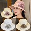 Flower Summer Sun Hat Hollow UV Protection Hat New Beach Sunscreen Hat  Outdoor Travel