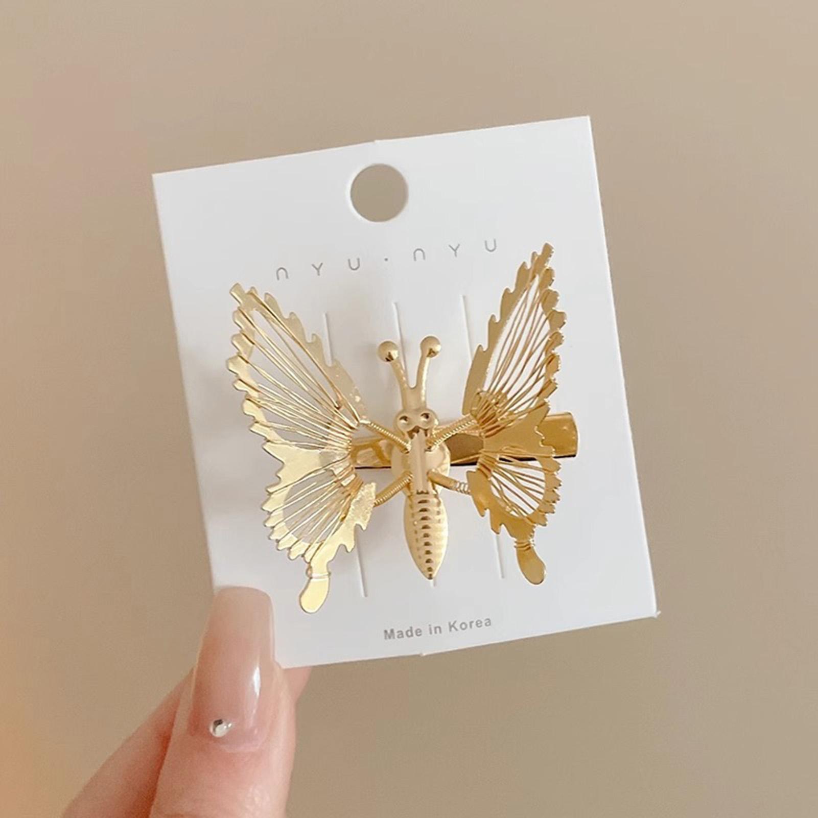 

Творческая деятельность Заколка для волос Бабочка для женщин и девочек Изысканные заколки для волос Бабочка со стразами и градиентом Милые аксессуары для волос