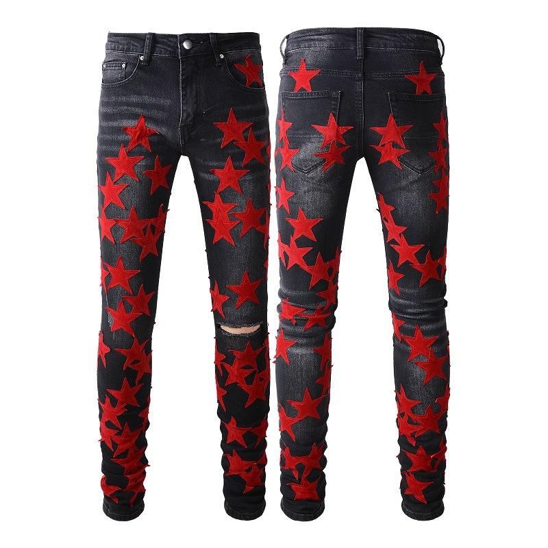 Fashionable, Casual, Slim-fit Men`s Jeans with