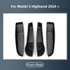 Door Side Storage Box For Tesla Model 3 Highland 2024 TPE Front Rear Side Door Slot Storage Organizer Tray Interior Accessories