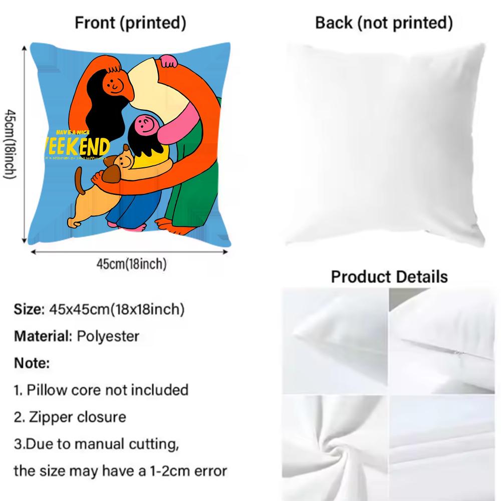 Such a Warm Hug Creativity Cushion Cover Reversible Plush Pillow Cover – For Car, Sofa, Bedroom, Perfect As a Gift.