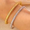 Copper gold-plated zircon inlaid snake  women's fashion trend does not fade  light luxury 