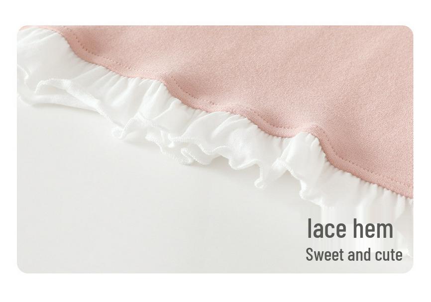 New Baby Girl Lace Base Layer T-Shirt - Spring/Autumn Korean Style Sweet Top