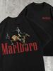 Oversized Marlboro T-shirt with Y2K Print