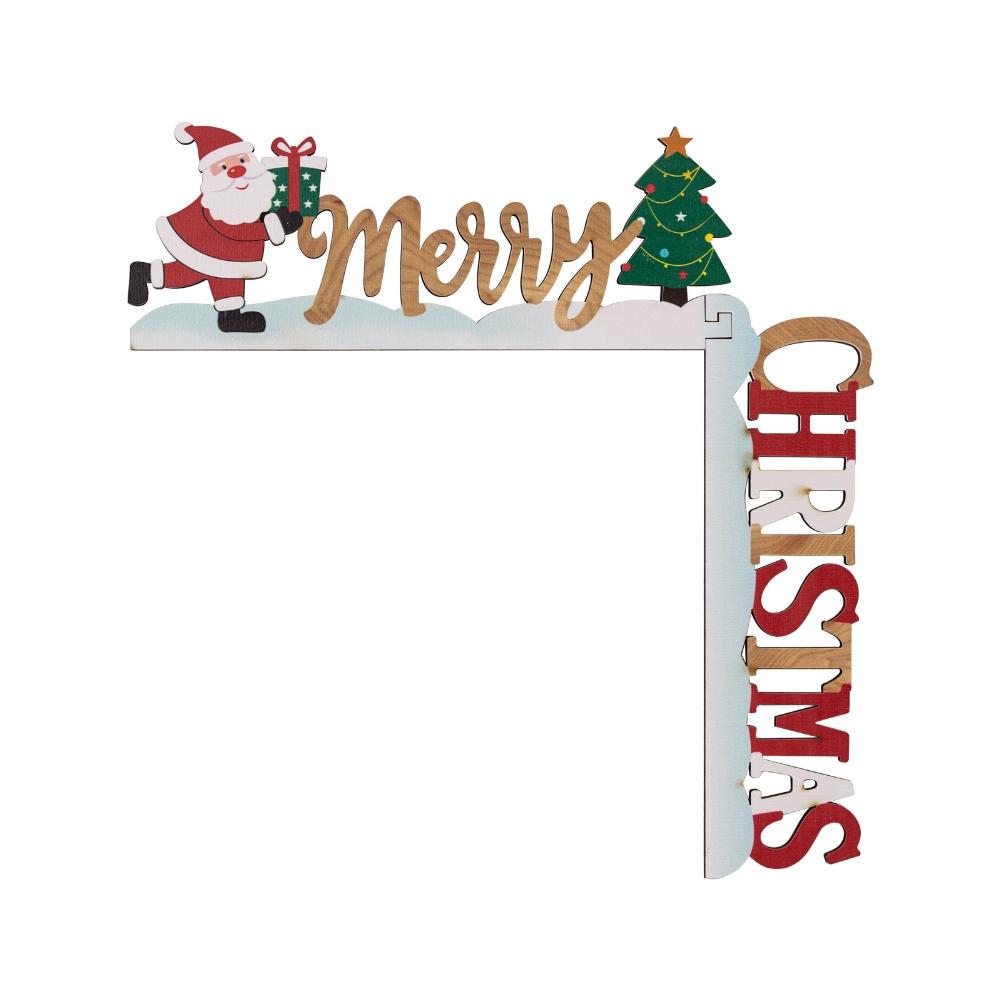 Christmas Door Frame Ornament 8 x 5 Inches Christmas Decorations For Living Room Reading Room Classroom Kitchen Restroom