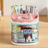 Acrylic Desk Organizer Portable Makeup Brush Storage Box Pencil Case  Home Office School