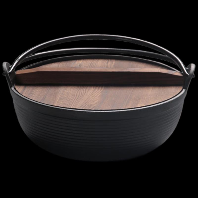 ZISIZ 29cm Cast Iron Dutch Oven with Lid