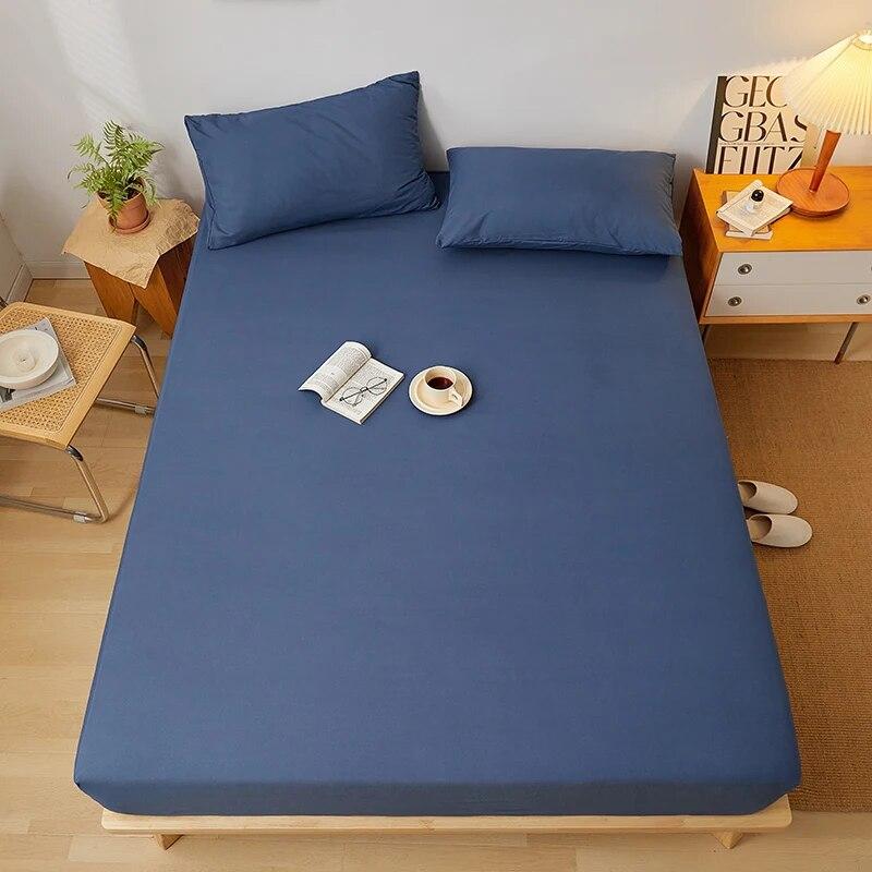 Adjustable Fitted Sheet 160x200,Bed Sheet With Elastic Band 135x190,Mattress Protector Cover,Skin-friendly,Solid Color